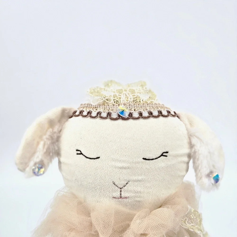 Monique Lhuillier Pottery Barn Kids Ballerina Lamb Designer Plush Doll 17.5